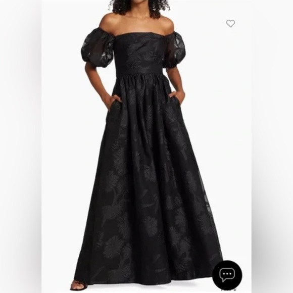 Monique Lhuillier Women's Black Organza Dress - Picture 4 of 8